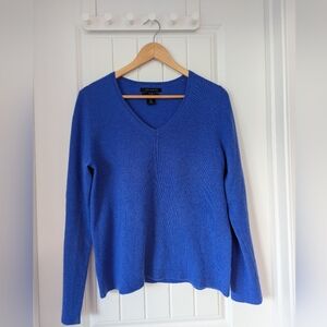Tahari 100% Cashmere V-neck Sweater Size Large